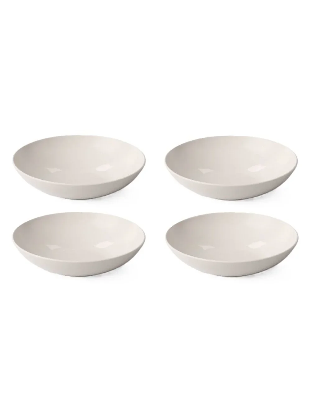 Threshold Set of 4 Ivory Off White Large 67 oz Serving Bowls BPA Free Plastic
